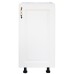 Corp inferior cu 1 usa Zebra, Alb/MDF Alb Mat, fara blat, 40 x 82 x 50 cm